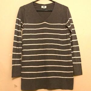 Old Navy V-Neck Striped Sweater